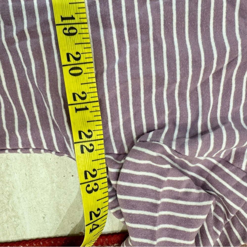 🤍 Boden Katrina Jersey Knit Top Size 12 US Purple Stripe Boxy Shirt 🤍 - Picture 8 of 10